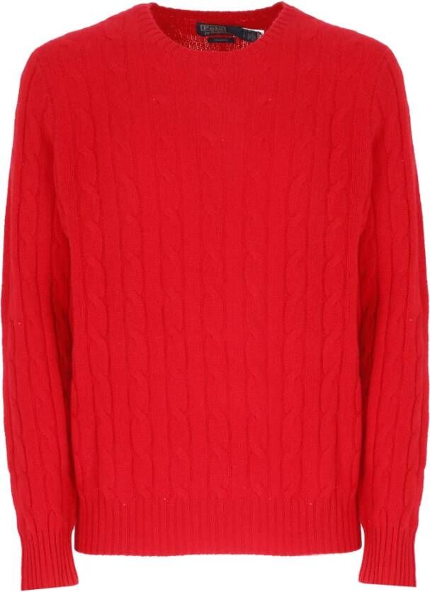 Ralph Lauren Kabelgebreide pullover van kasjmier