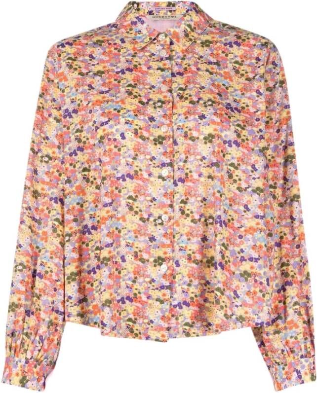 Scotch & Soda Longsleeve shirts Rood Dames