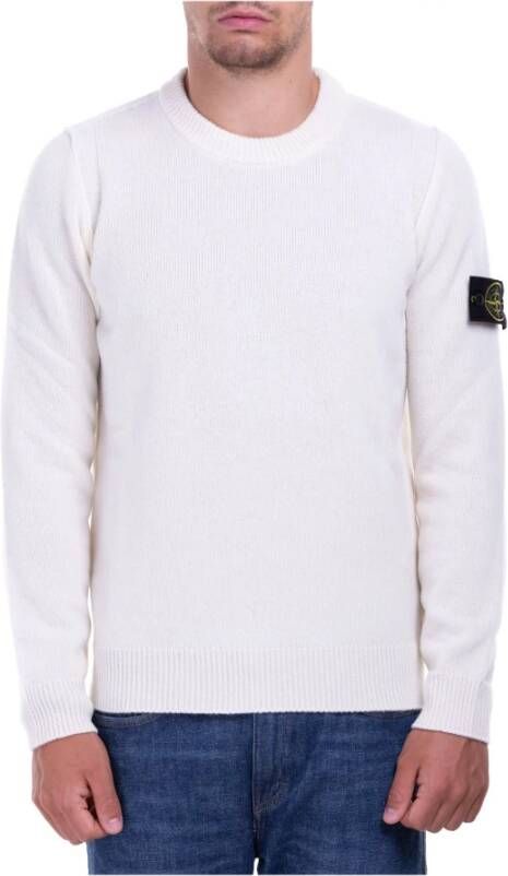 Stone Island Round neck Knitwear , Wit, Heren
