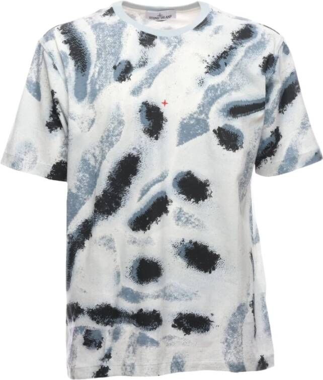 Stone Island T shirts print Blauw Heren
