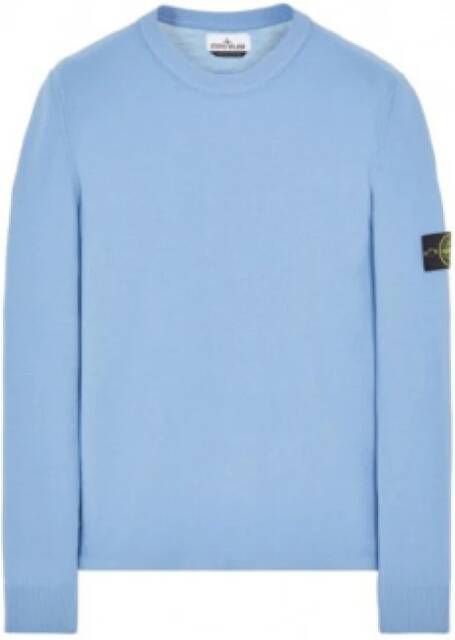 Stone Island Kompas patch sweatshirt , Blauw, Heren
