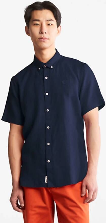 Timberland Korte mouwen Overhemden Blauw Heren