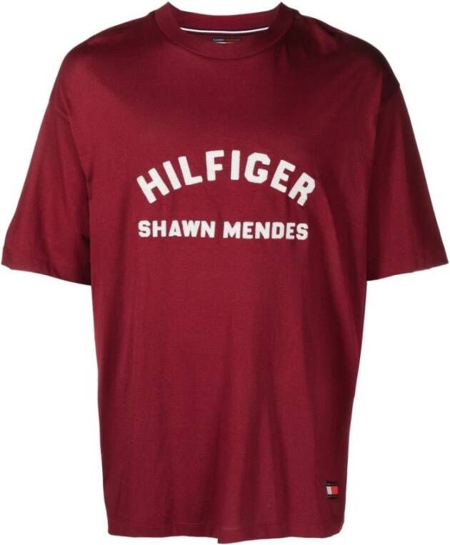 Tommy Hilfiger T Shirts , Rood, Heren