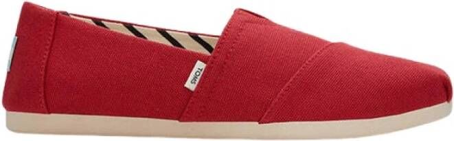 TOMS Leer 10017665 rood 42.5 , Rood, Heren