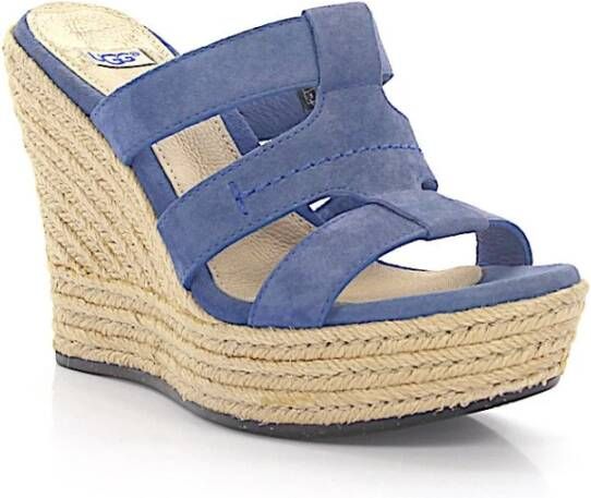 Ugg Tawnie Wedge Sandalen , Blauw, Dames