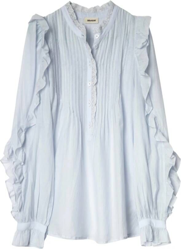 Zadig & Voltaire Blouse Timmy Tomboy Long Sleeve , Blauw, Dames