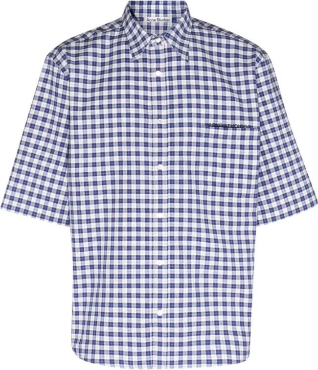 Acne Studios Casual Overhemden Blauw Heren
