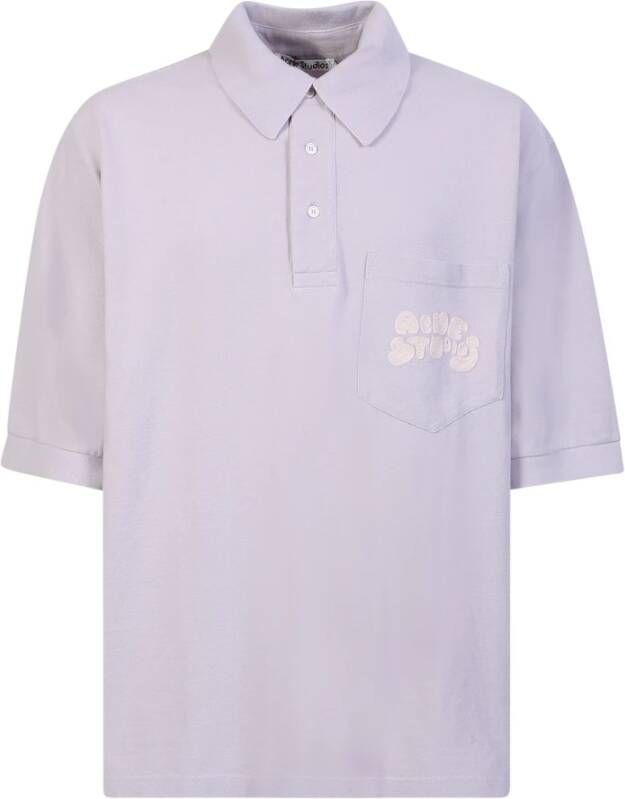 Acne Studios Polo Shirts , Paars, Heren