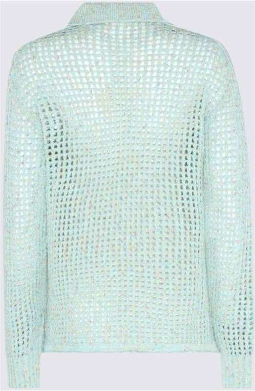 Acne Studios Round neck Knitwear , Blauw, Dames