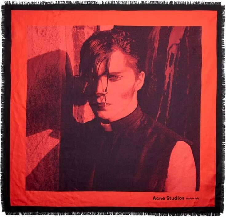 Acne Studios Sjaal , Rood, Dames