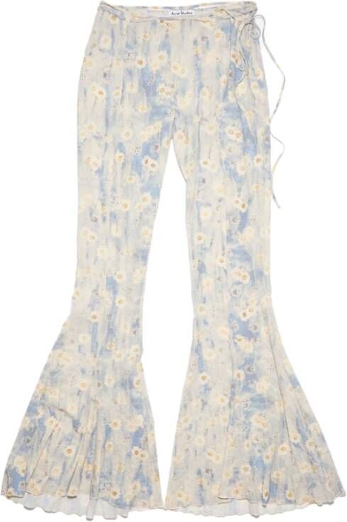 Acne Studios Wijde Broeken Blauw Dames