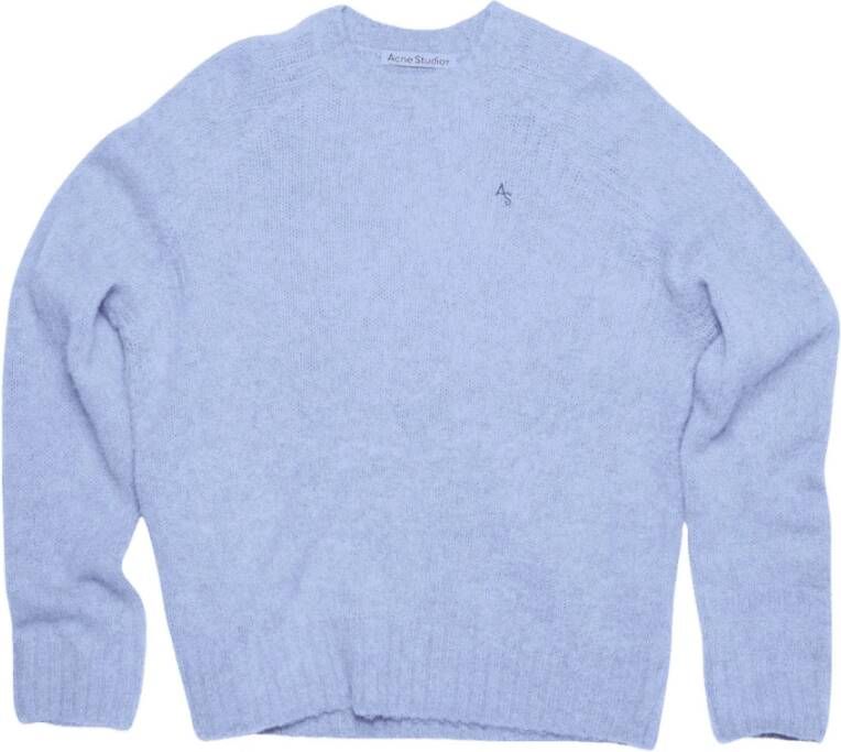 Acne Studios Truien met ronde hals , Blauw, Heren