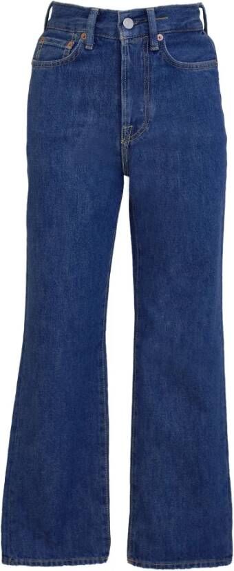 Acne Studios Wijde spijkerbroek , Blauw, Dames
