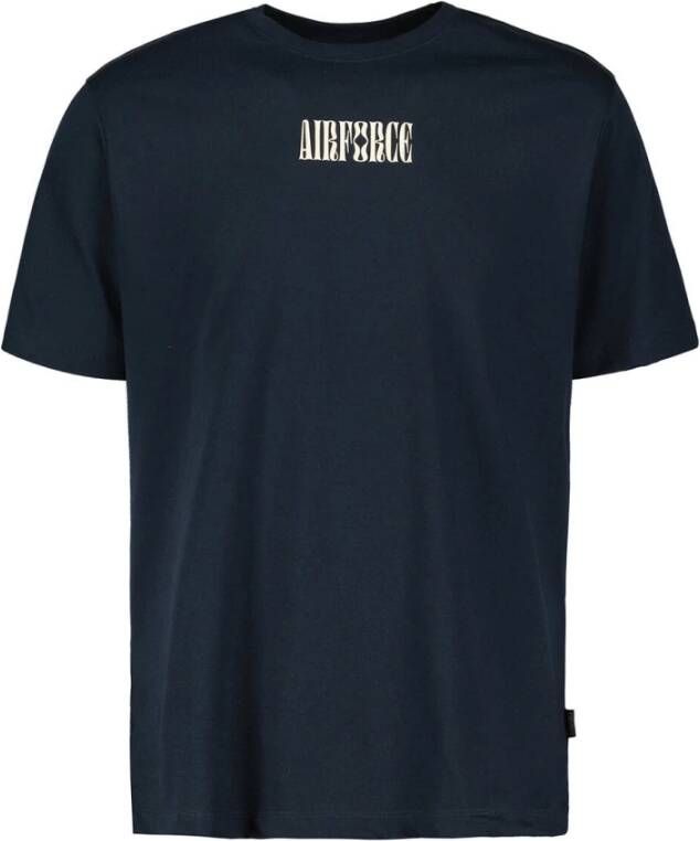 Airforce T shirt korte mouw , Blauw, Heren