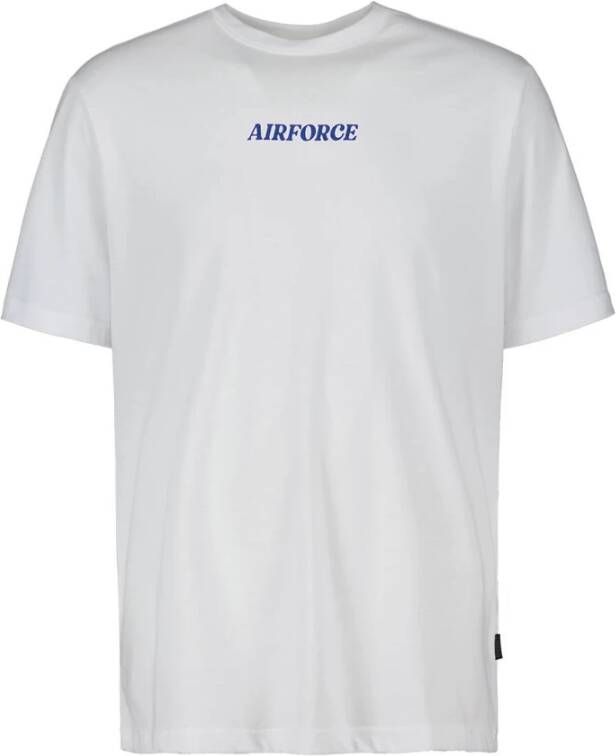 Airforce T shirt korte mouw , Wit, Heren