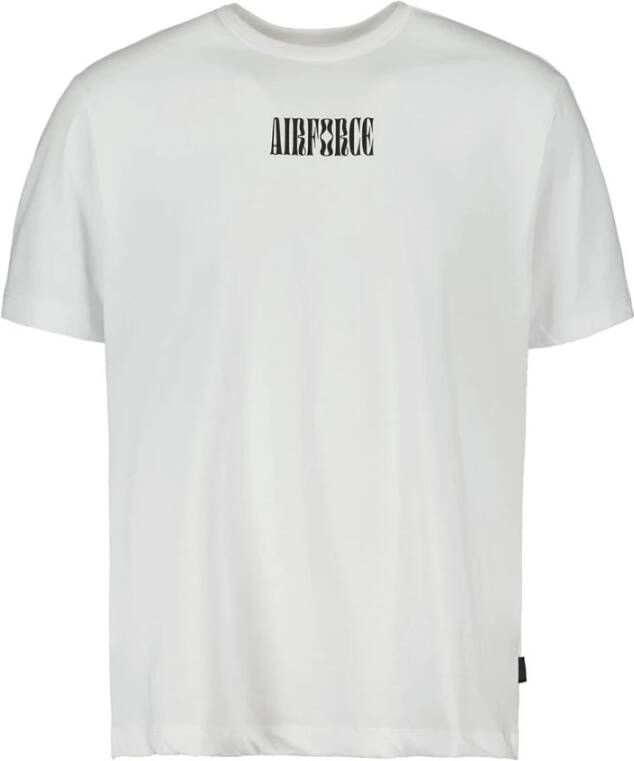Airforce T shirt korte mouw , Wit, Heren