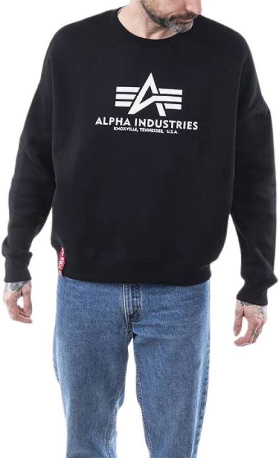 alpha industries Bluza Basic OS trui , Zwart, Heren