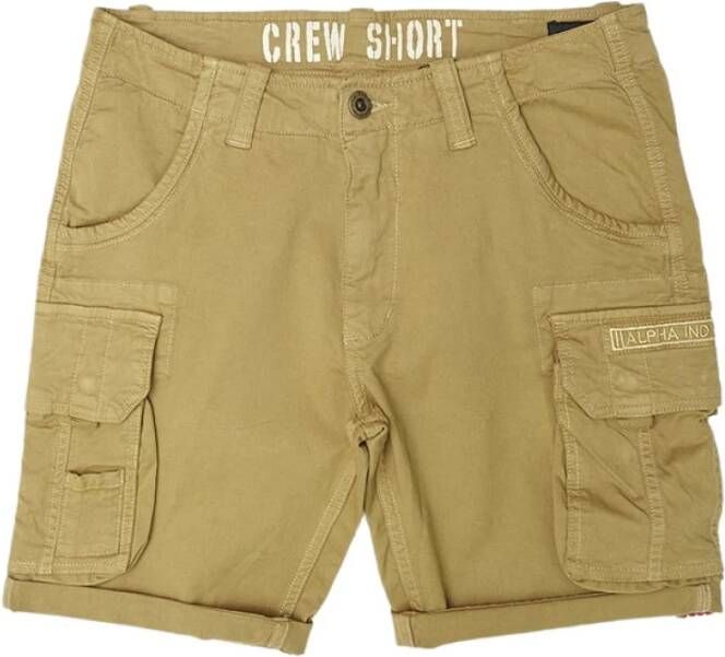 alpha industries Crew Cargo Shorts , Bruin, Heren