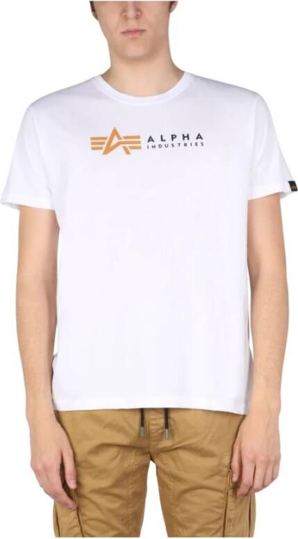 alpha industries T shirts , Wit, Heren