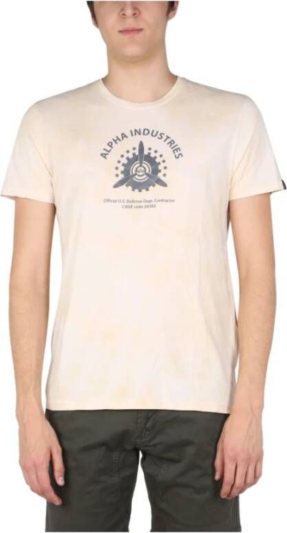 alpha industries T shirts , Wit, Heren