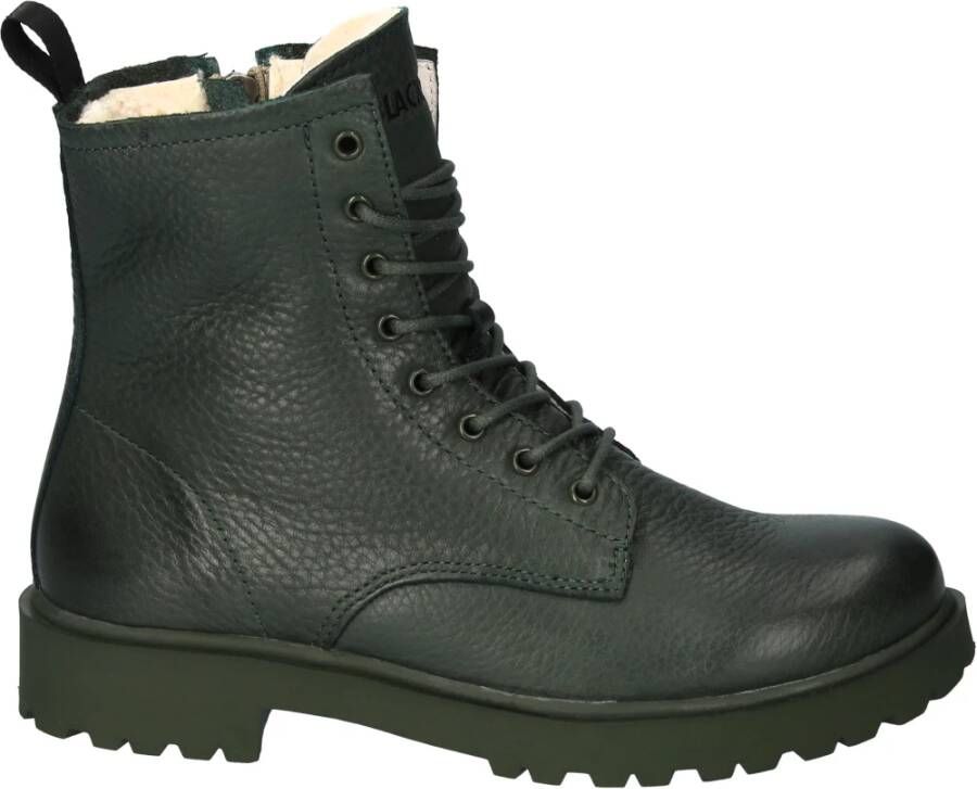 Blackstone Wl02 Lace Up Boot Fur , Groen, Dames