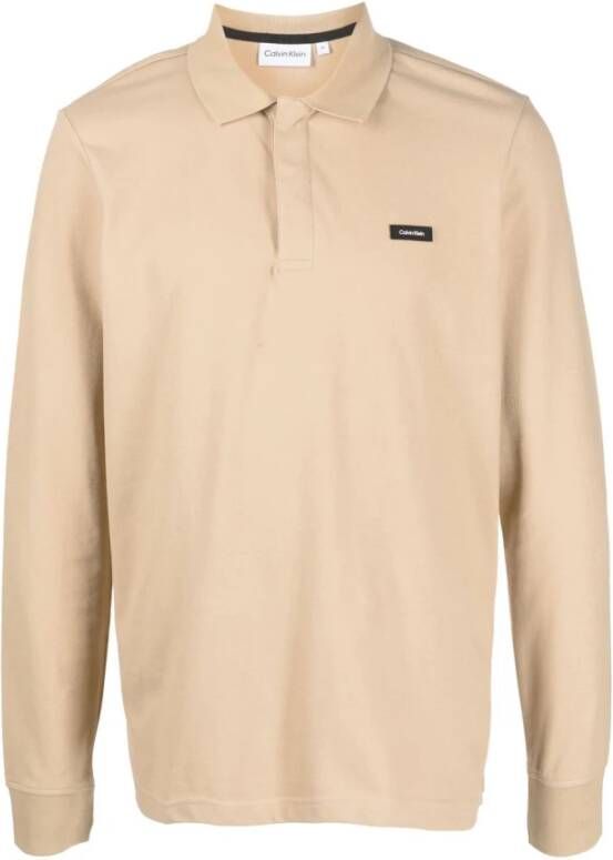 Calvin Klein T shirts en polos beige , Beige, Heren
