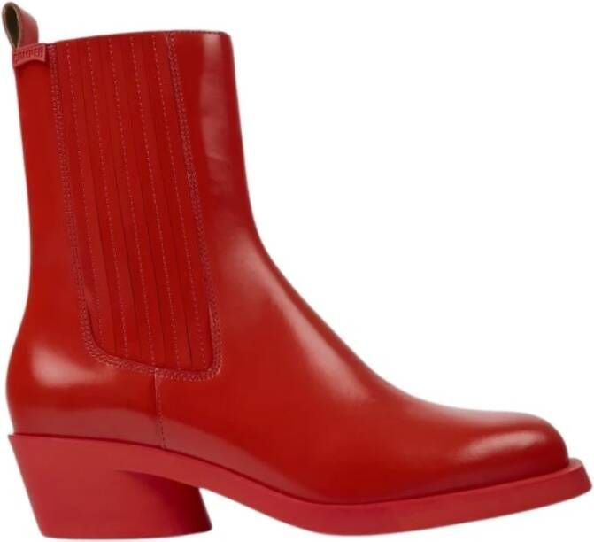 Camper Enkel laarzen , Rood, Dames