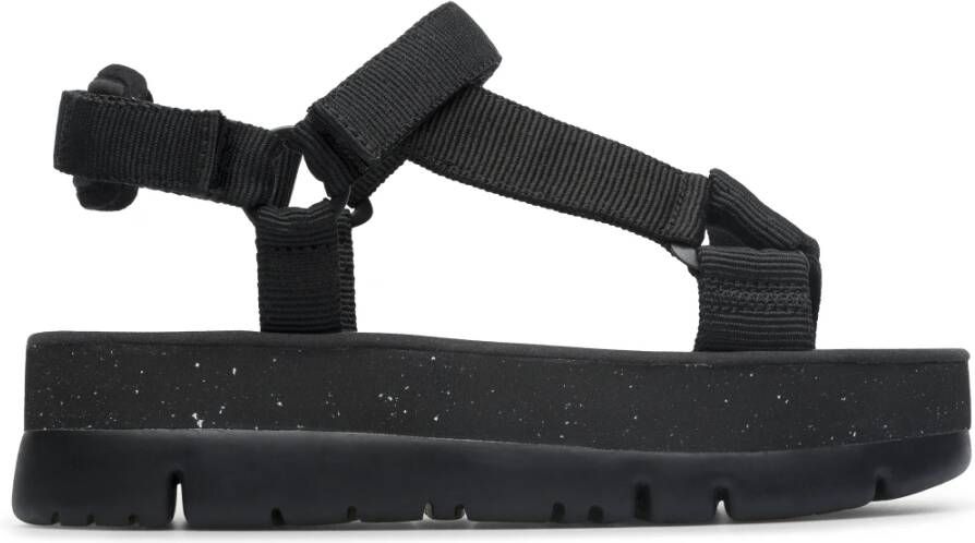 Camper Strappy Sandals Oruga Up K200851 , Zwart, Dames