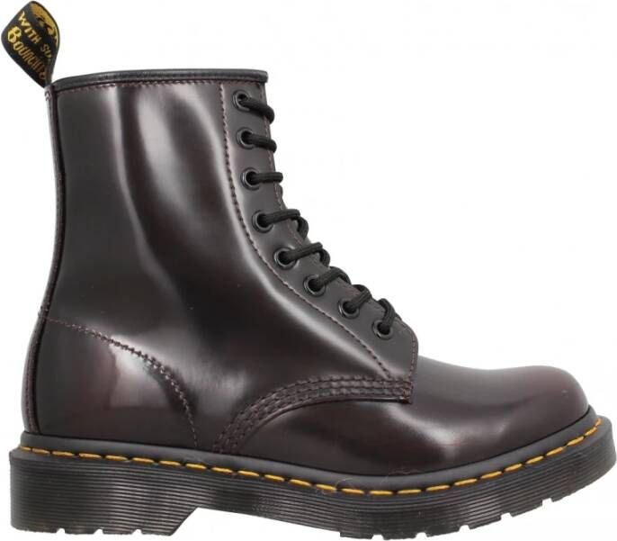 Dr Martens Geregen laarzen Dr. Martens, Rood, Dames