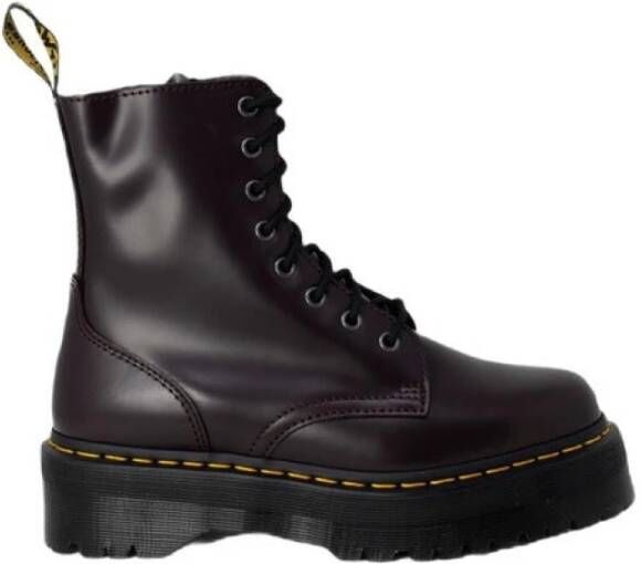 Dr Martens Jadon Smooth Leather Platform laarzen Dr. Martens, Rood, Dames