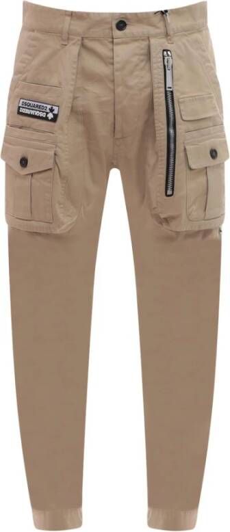 Dsquared2 Bijgesneden broek , Beige, Heren