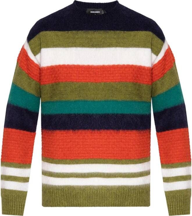 Dsquared2 Knitwear S71Ha1142 S18076 22 , Groen, Heren