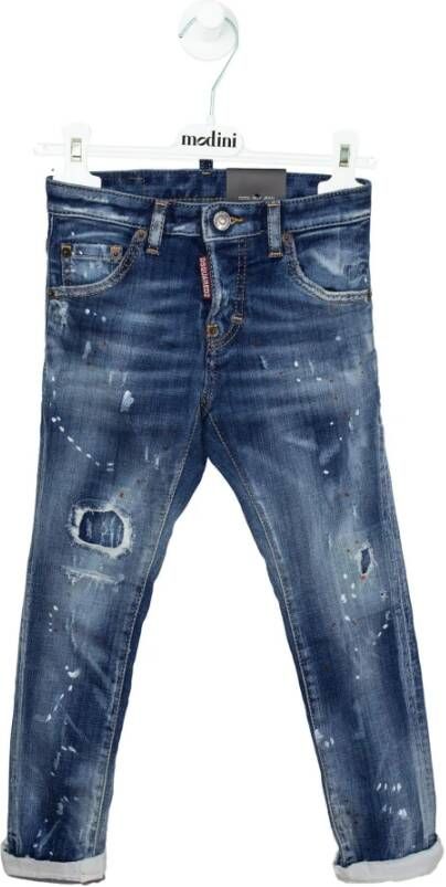 Dsquared2 Cool Guy slim fit jeans met destroyed look