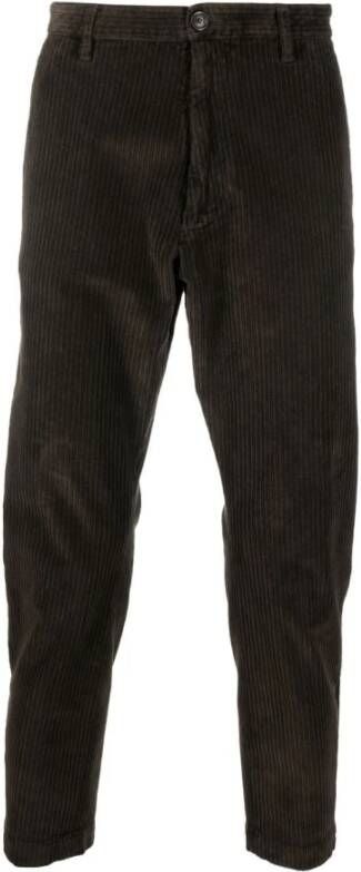 Dsquared2 Men Clothing Trousers Dark Brown Aw22 , Bruin, Heren