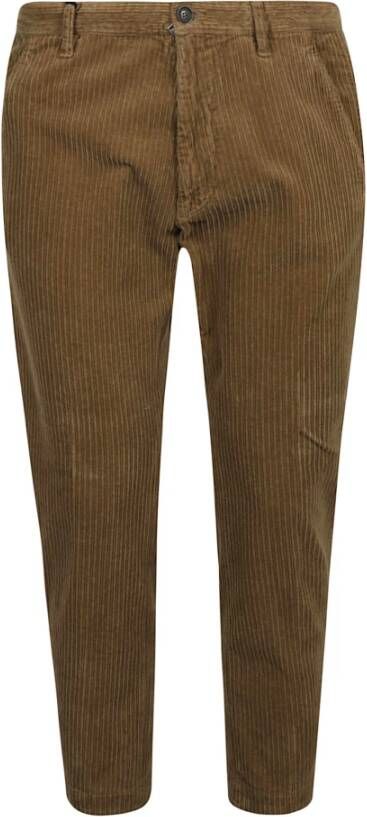 Dsquared2 Men Clothing Trousers Nut Aw22 , Bruin, Heren