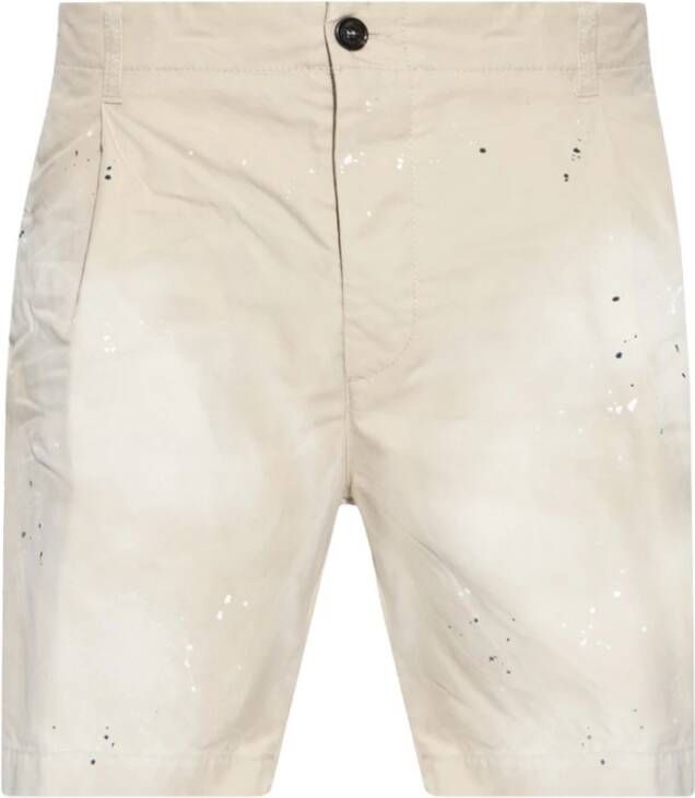 Dsquared2 Shorts with logo , Beige, Heren