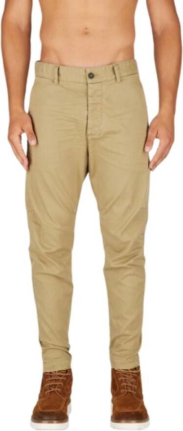 Dsquared2 Straight Trousers , Beige, Heren