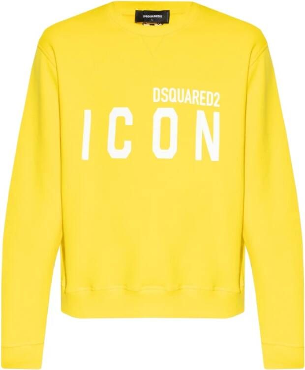 Dsquared2 `Icon Cool` Sweatshirt , Geel, Heren