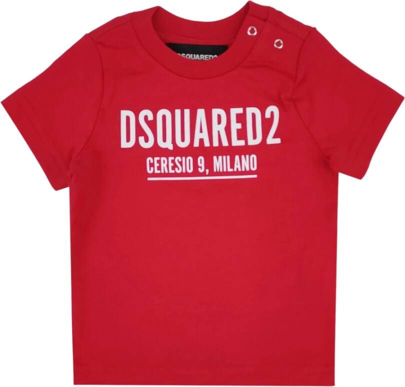 Dsquared2 T shirts Rood Heren