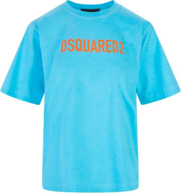 Dsquared2 T shirts Blauw Dames