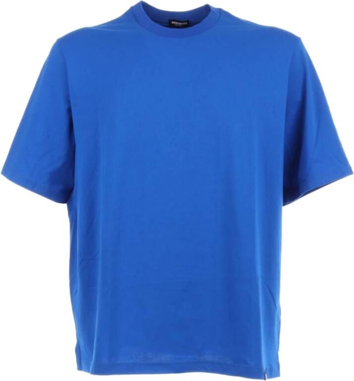 Dsquared2 T Shirts , Blauw, Heren