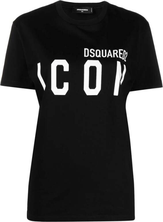Dsquared2 T shirts Zwart Dames