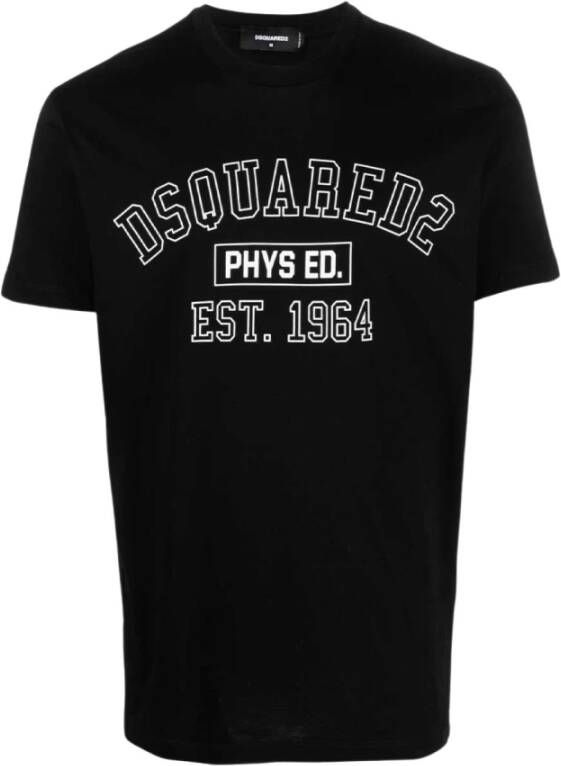 Dsquared2 T shirts , Zwart, Heren