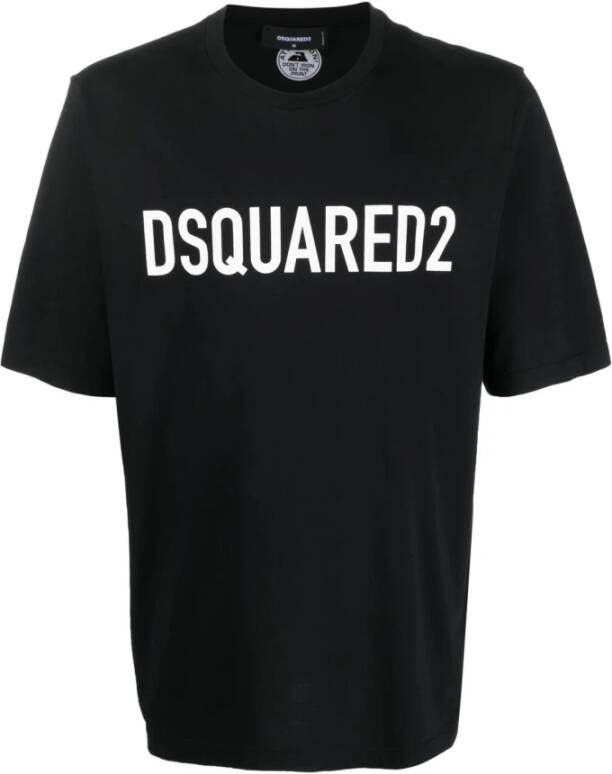 Dsquared2 T Shirts , Zwart, Heren