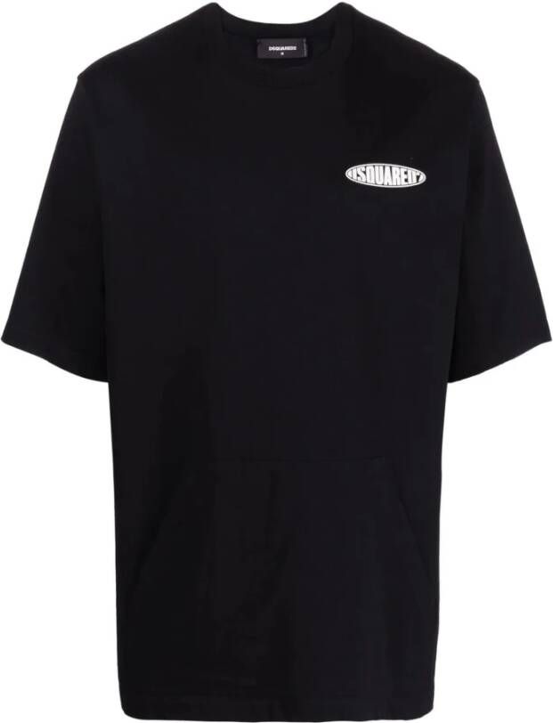 Dsquared2 T Shirts , Zwart, Heren