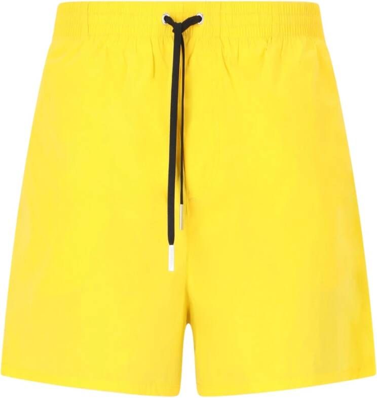 Dsquared2 Short de bain à imprimé Icon , Geel, Heren