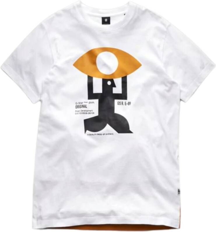 G-Star T shirt kano G star, Wit, Heren