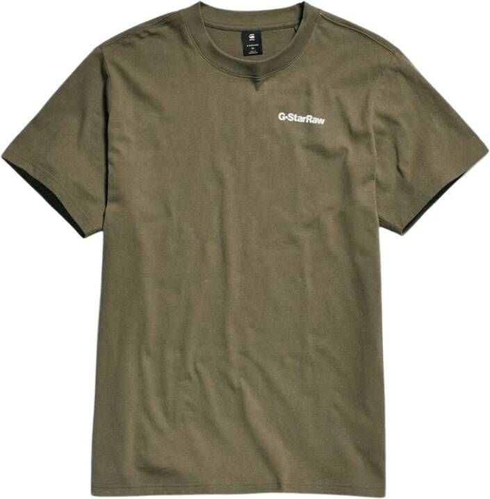 G-Star T Shirts G star, Groen, Heren