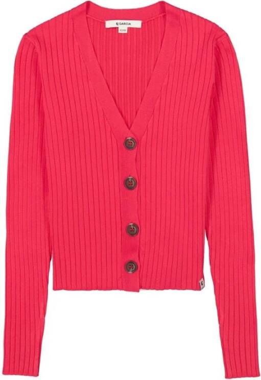 Garcia T22651_Girls Cardigan 5851 Candy Red | Freewear Rood , Rood, Dames