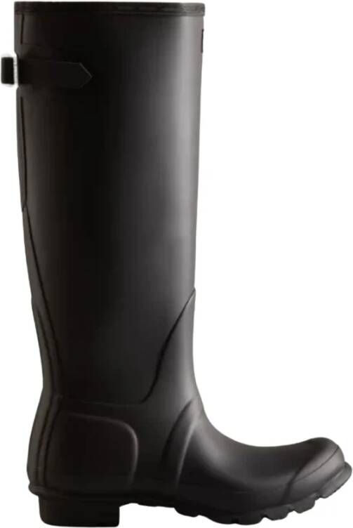 Hunter Original Back Adjustable Gloss WMS Regenlaarzen Dames Zwart